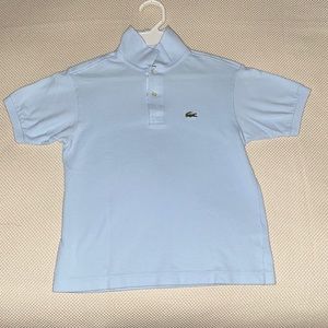 Light blue Lacoste shirt size kids 10